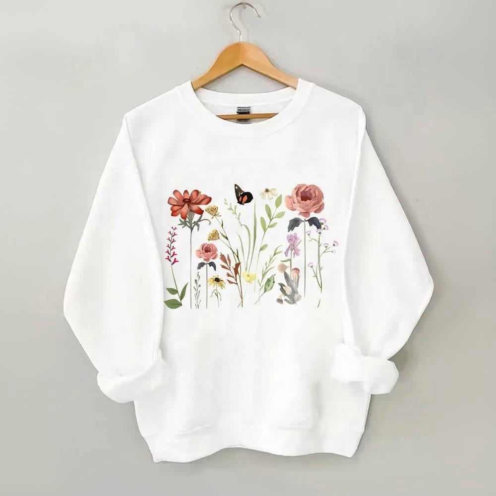 Vintage Wildflower Botanical Sweatshirt