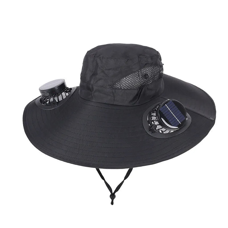 Solar Rechargeable Cooling Fan Hat