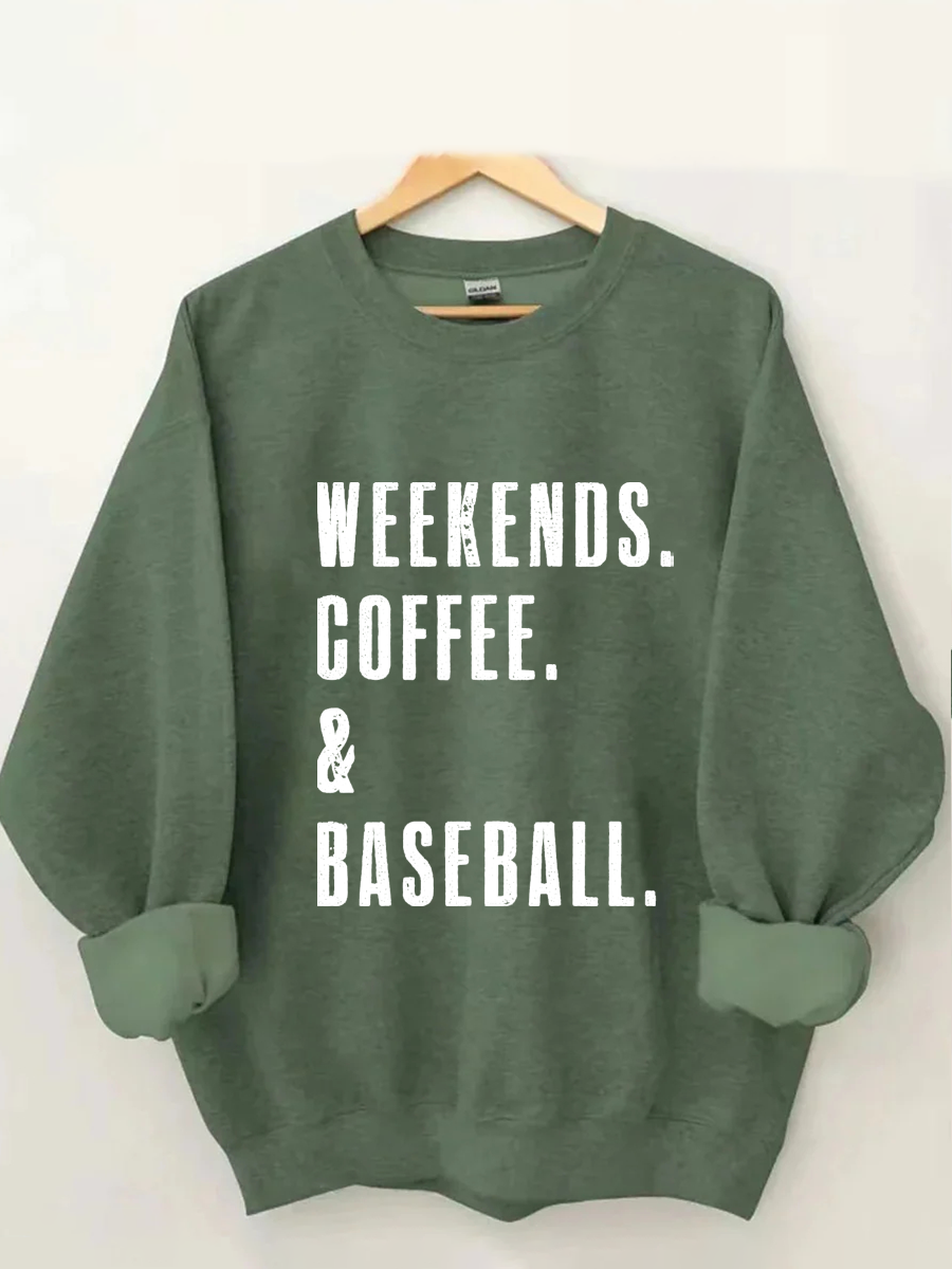 Sweat-shirt café et baseball du week-end
