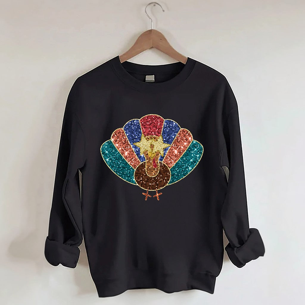 Sweat-shirt d'automne vintage dinde de Thanksgiving