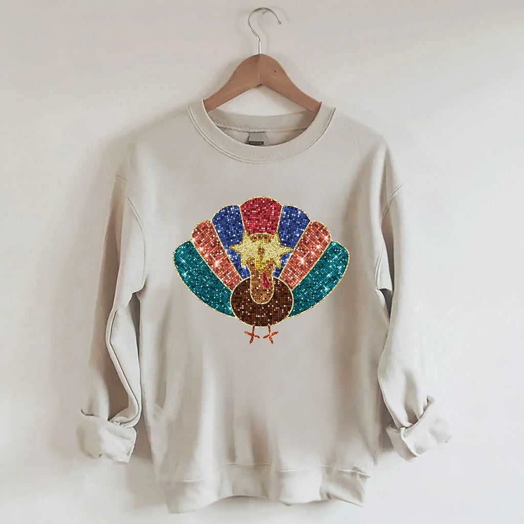 Sweat-shirt d'automne vintage dinde de Thanksgiving
