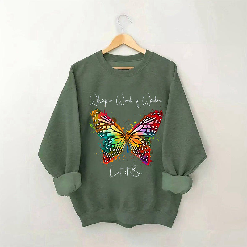 Que ce soit le sweat-shirt papillon