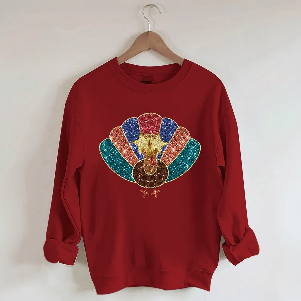 Sweat-shirt d'automne vintage dinde de Thanksgiving