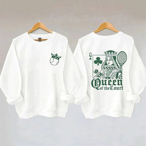 Playing Cards Queen Tennis Sweatshirt