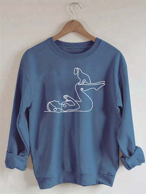 Yoga With Dog Sweatshirt