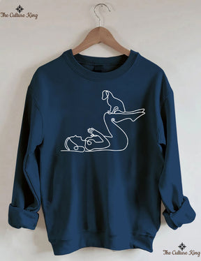 Yoga With Dog Sweatshirt