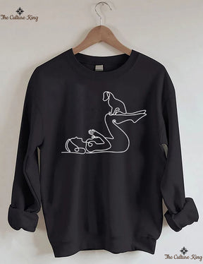 Yoga With Dog Sweatshirt