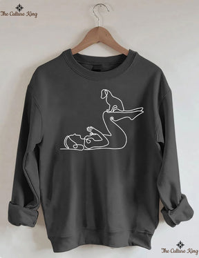 Yoga With Dog Sweatshirt
