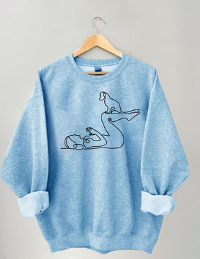 Yoga With Dog Sweatshirt