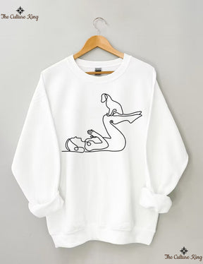 Yoga With Dog Sweatshirt