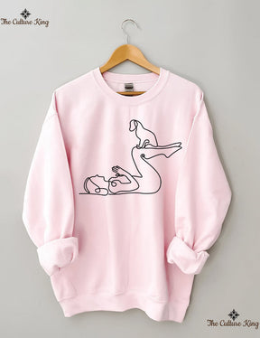 Yoga With Dog Sweatshirt