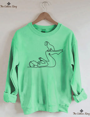 Yoga With Dog Sweatshirt