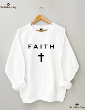 Faith Cross, Vertical Cross Sweatshirt Love and Grace Shirt,Jesus
