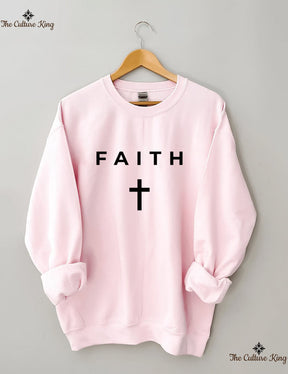 Faith Cross, Vertical Cross Sweatshirt Love and Grace Shirt,Jesus