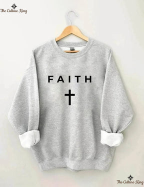 Faith Cross, Vertical Cross Sweatshirt Love and Grace Shirt,Jesus