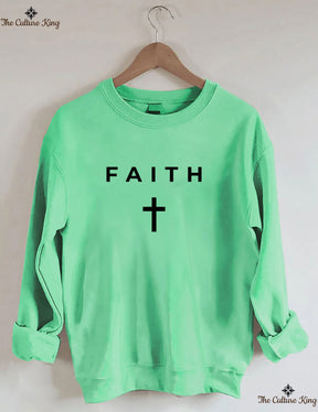 Faith Cross, Vertical Cross Sweatshirt Love and Grace Shirt,Jesus