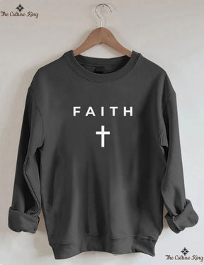 Faith Cross, Vertical Cross Sweatshirt Love and Grace Shirt,Jesus