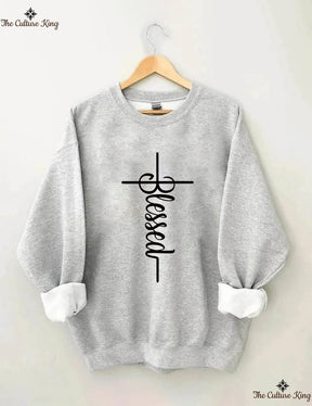 Faith Cross, Vertical Cross Sweatshirt Love and Grace Shirt,Jesus