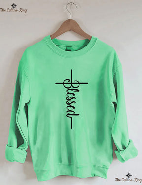 Faith Cross, Vertical Cross Sweatshirt Love and Grace Shirt,Jesus