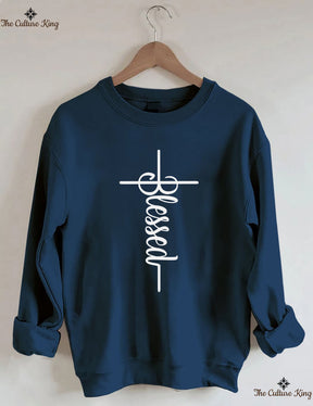 Faith Cross, Vertical Cross Sweatshirt Love and Grace Shirt,Jesus