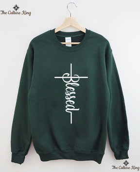 Faith Cross, Vertical Cross Sweatshirt Love and Grace Shirt,Jesus