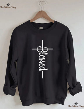Faith Cross, Vertical Cross Sweatshirt Love and Grace Shirt,Jesus