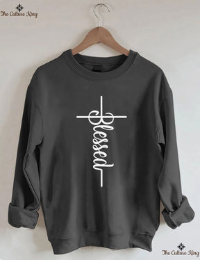 Faith Cross, Vertical Cross Sweatshirt Love and Grace Shirt,Jesus