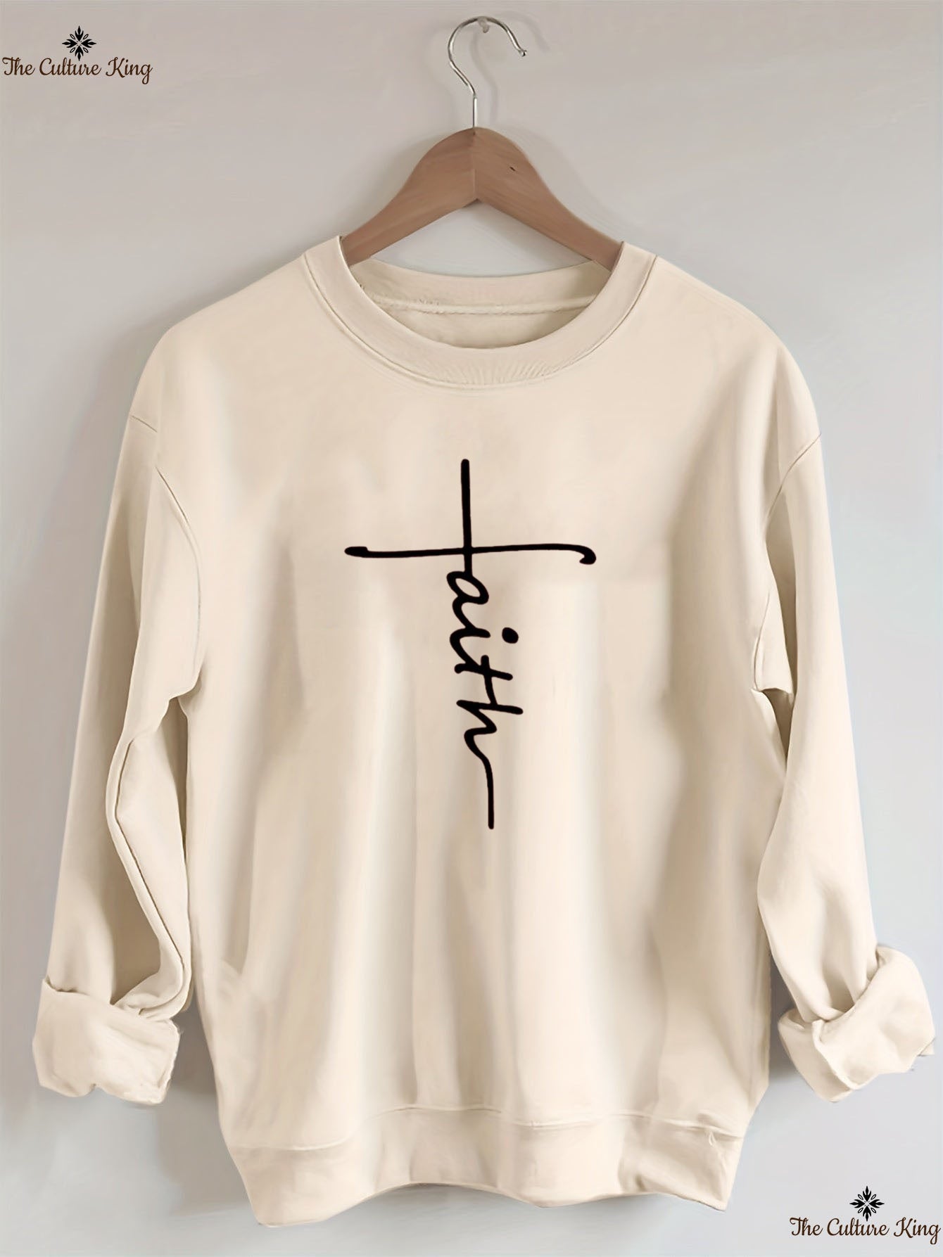 Faith Cross, Vertical Cross Sweatshirt Love and Grace Shirt,Jesus