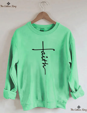 Faith Cross, Vertical Cross Sweatshirt Love and Grace Shirt,Jesus