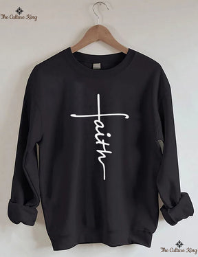 Faith Cross, Vertical Cross Sweatshirt Love and Grace Shirt,Jesus