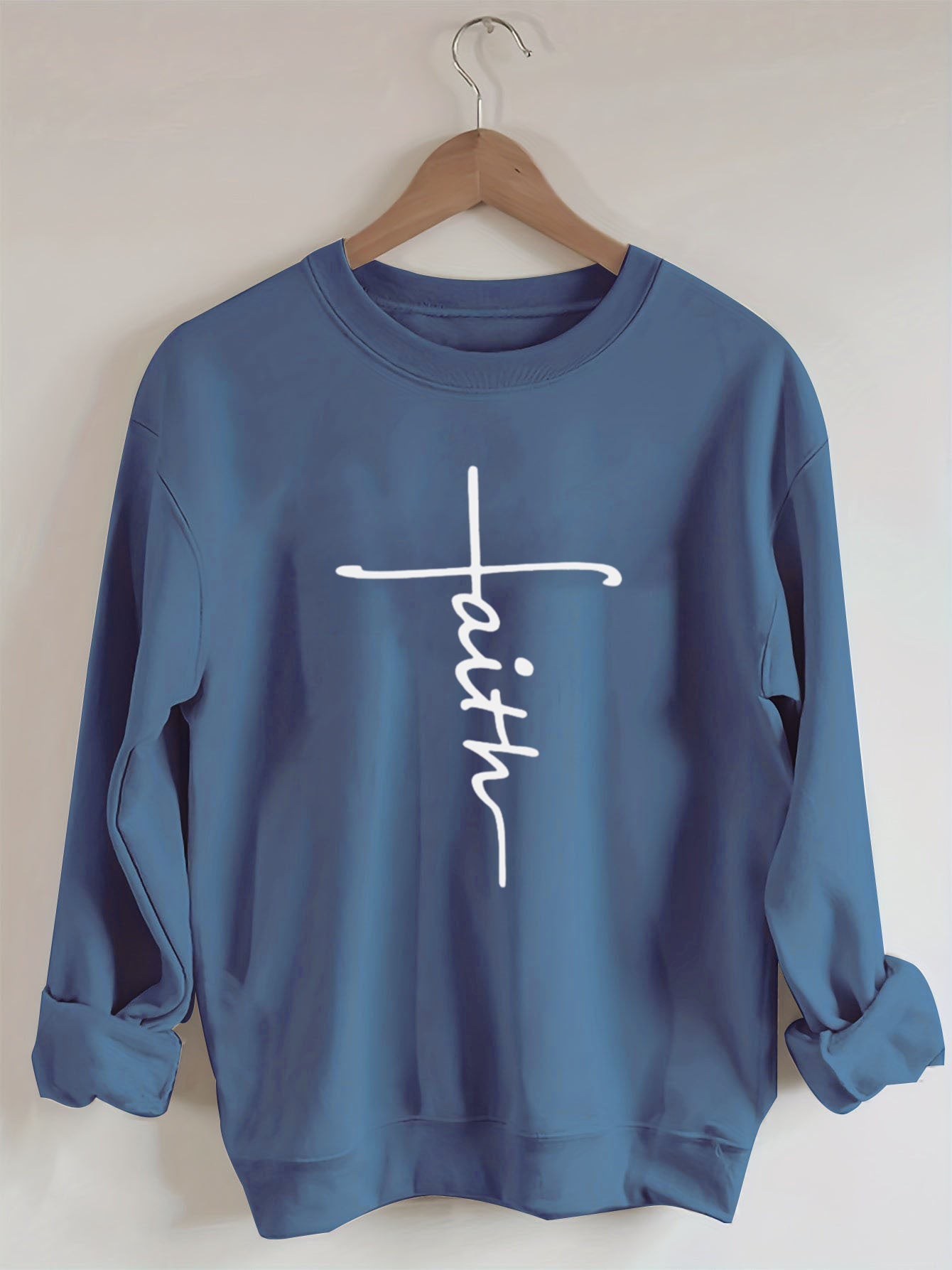 Faith Cross, Vertical Cross Sweatshirt Love and Grace Shirt,Jesus