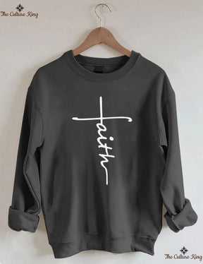 Faith Cross, Vertical Cross Sweatshirt Love and Grace Shirt,Jesus