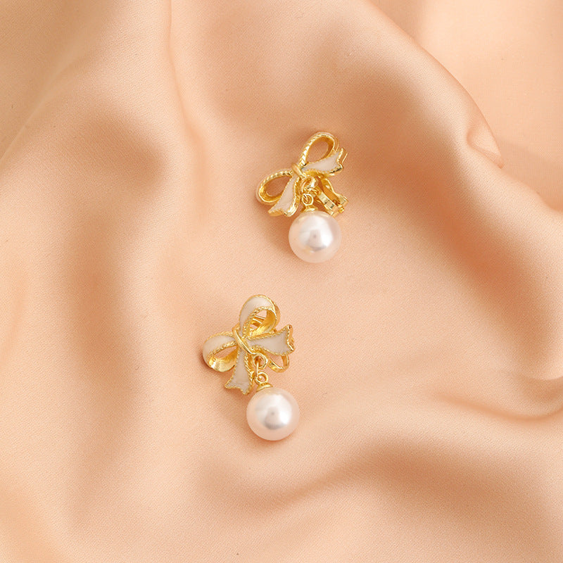 Boucles d'oreilles à nœud mignon