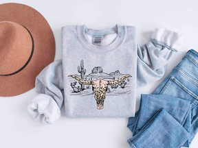 Western Skull Sweatshirt