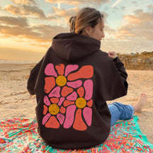 Retro Botanical Wildflower Hoodie