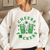 Sweat-shirt Shamrock Cheers Fuckers
