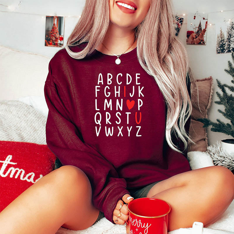 Lustiges „Ich liebe dich“-Sweatshirt