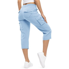 Women's Lightweight Hiking Capris: Quick-Dry. 6 Pockets. Loose Fit