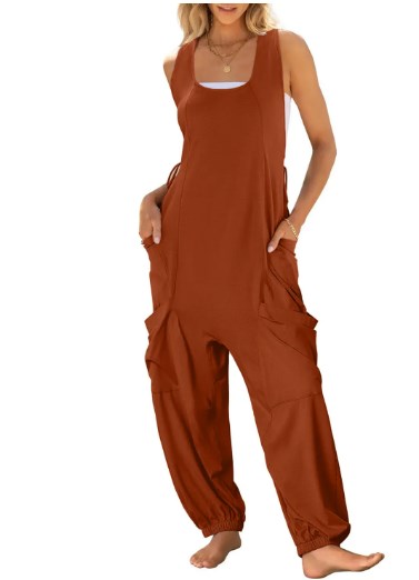 Women's Sleeveless Baggy Harem Jumpsuits