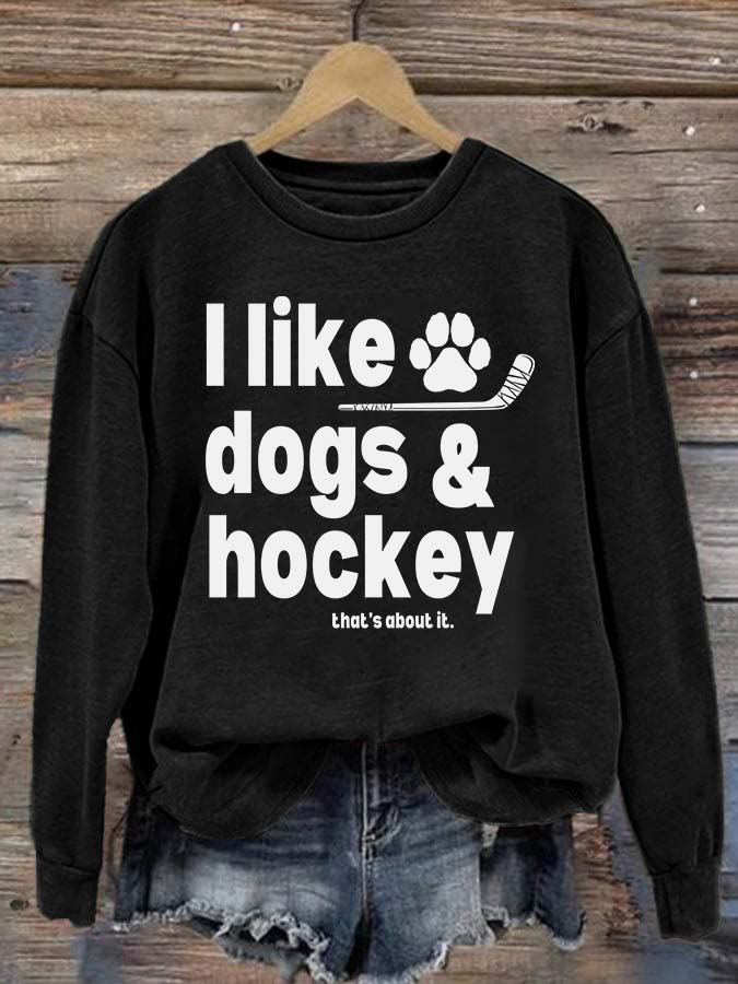 I Like Dogs And Hockey Tee, Sweatshirt,Hoodie