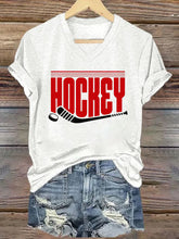 V Neck Hockey T-shirt