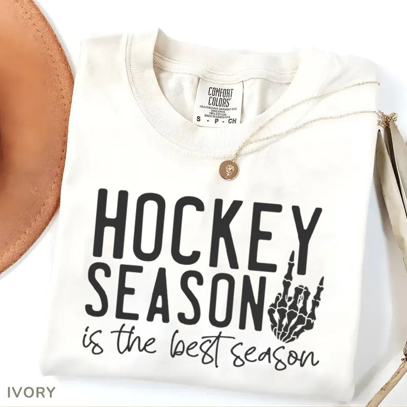 Comfort Colors Hockey Season Is the Best Season T-shirt