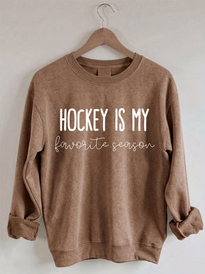 Comfort Colors Hockey is my Favorite Season Sweatshirt