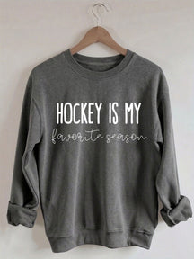 Comfort Colors Hockey is my Favorite Season Sweatshirt