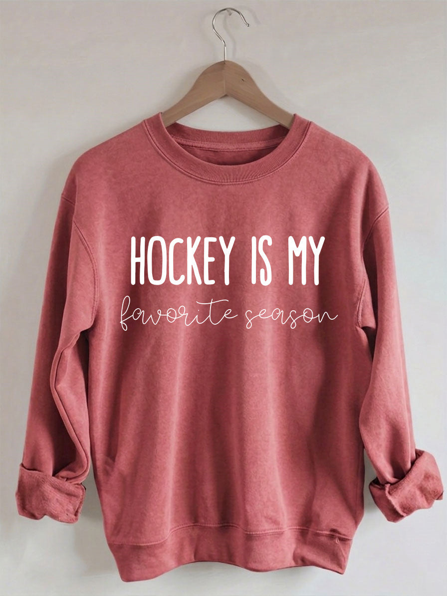 Comfort Colors Hockey is my Favorite Season Sweatshirt