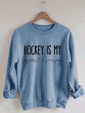 Comfort Colors Hockey is my Favorite Season Sweatshirt