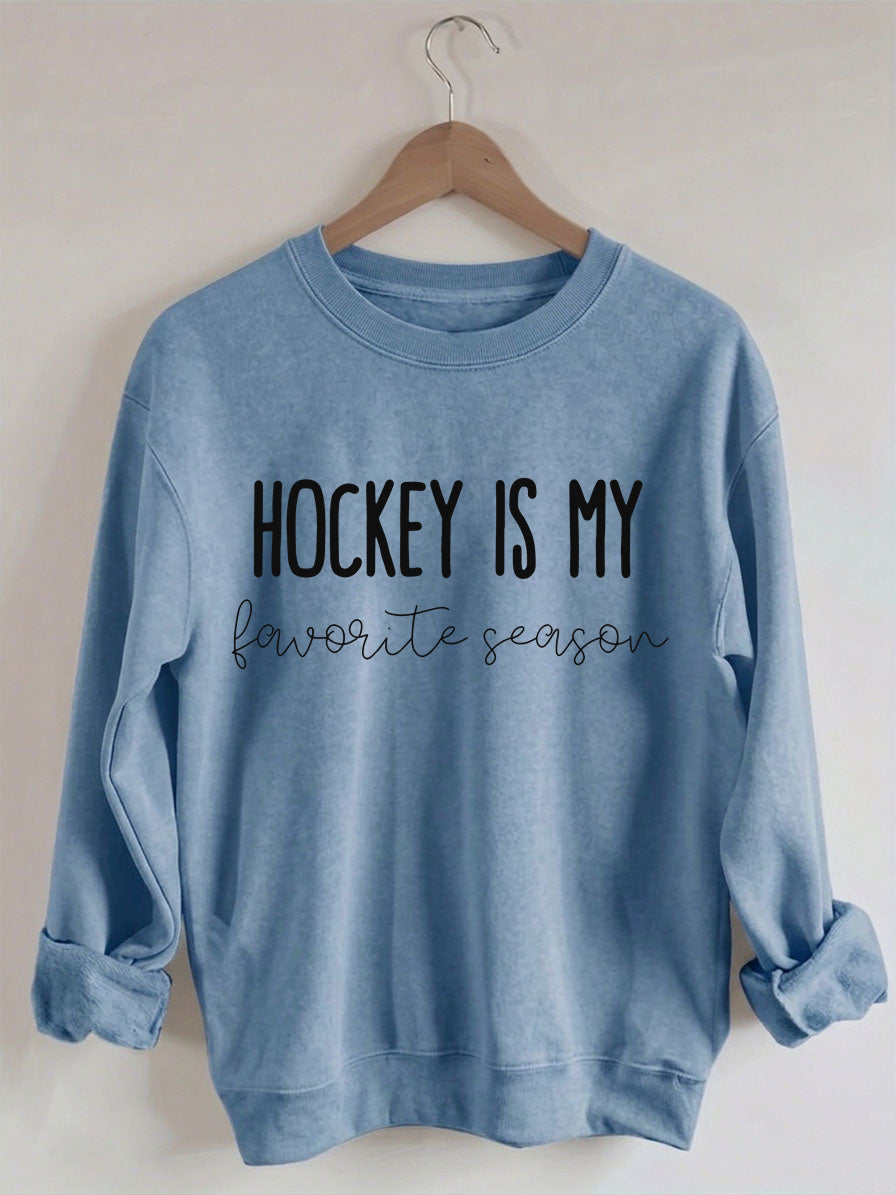 Comfort Colors Hockey is my Favorite Season Sweatshirt