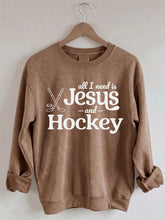 Comfort Colors Comfort Colors All I Need Is Jesus And Hockey Sweatshirt