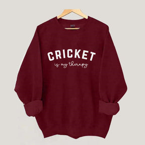 Cricket Is My Therapy Sweatshirt
