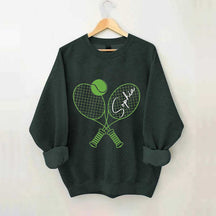 Custom Name Tennis Sweatshirt, Tennis Player Gift